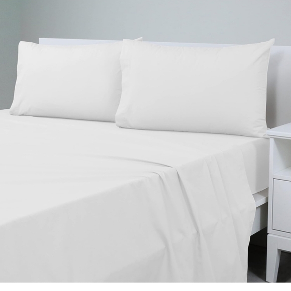 Martex Twin Sheet 3pc Set White 225 count - Picture 1 of 7